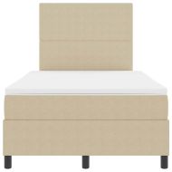 Легло с пружинирана основа Светлосив и бял 203 x 120 x 128 см