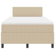 Легло с пружинирана основа Светлосив и бял 203 x 120 x 88 см