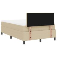 Легло с пружинирана основа Светлосив и бял 203 x 120 x 88 см