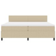 Легло с пружинирана основа Светлосив и бял 203 x 200 x 88 см