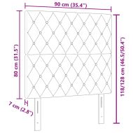 Облегалка за глава с таблото Тъмен син 90 cm Изкуствена