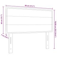 LED глава С LED лентисти светлини Тъмносив 80 cm текстил
