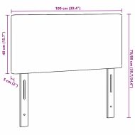 LED глава С LED лентисти светлини Тъмен сив 100 cm Полиестер