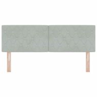 LED глава С LED лентисти светлини Светлосиво 144 см Полиестер