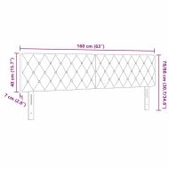 LED глава С LED лентисти светлини Светлосиво 160 cm Полиестер