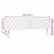 LED глава С LED лентисти светлини Тъмен син 200 cm Полиестер