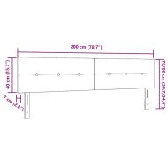 LED глава С LED лентисти светлини Черно 200 cm Полиестер