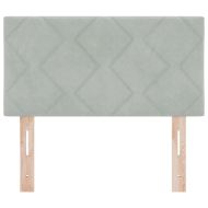 LED глава с таблото Светлосиво 80 cm Изкуствена