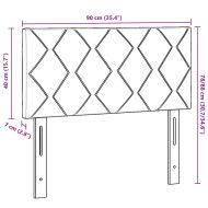 Облегалка за глава С LED лентисти светлини Сив 90 cm текстил