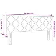 Облегалка за глава с таблото Регулирума Кафяво 144 см текстил