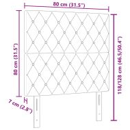 LED глава С LED лентисти светлини Тъмен син 80 cm Полиестер