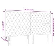 LED глава С LED лентисти светлини Тъмен сив 160 cm Полиестер