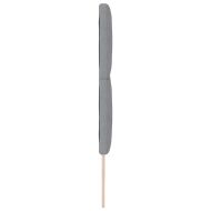 Облегалка за глава с таблото Светлосиво 200 cm текстил