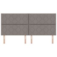 Облегалка за глава С LED лентисти светлини Таупе 200 cm текстил