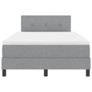 Легло с пружинирана основа Светлосиво 120 x 200 cm текстил