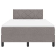 Легло с пружинирана основа с матрак Таупе 120 x 200 cm текстил