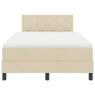 Легло с пружинирана основа с матрак Крем 120 x 200 cm текстил