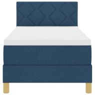 Легло с пружинирана основа с матрак Синьо 80 x 200 cm текстил