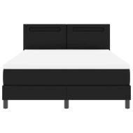 Рамка за легло с матрак с матрак Черно 160 x 200 cm Изкуствена