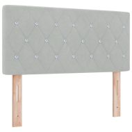 Легло с пружинирана основа Светлосиво 120 x 200 cm Кадифе