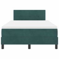 Легло с пружинирана основа Тъмен зелен 120 x 190 cm Кадифе