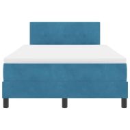 Легло с пружинирана основа Тъмен син 120 x 190 cm Кадифе