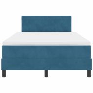 Легло с пружинирана основа Тъмен син 120 x 190 cm Кадифе