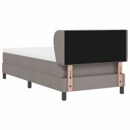 Легло с пружинирана основа с матрак Таупе 80 x 200 cm текстил