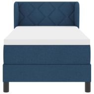 Легло с пружинирана основа с матрак Синьо 80 x 200 cm текстил