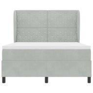 Легло с пружинирана основа Светлосиво 200 x 160 см Полиестер