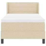 Легло с пружинирана основа с матрак Крем 200 x 100 cm Полиестер