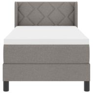 Континентално легло с матрак с матрак Таупе 80 x 200 cm