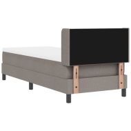Континентално легло с матрак с матрак Таупе 80 x 200 cm