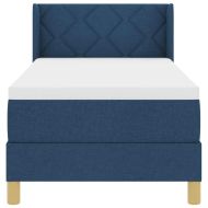 Легло с пружини с матрак с таблото Синьо 80 x 200 cm текстил