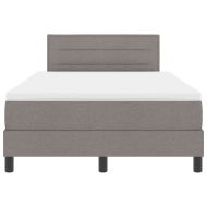 Легло с пружинирана основа с матрак Таупе 120 x 200 cm текстил