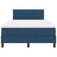 Легло с пружинирана основа с матрак Синьо 120 x 200 cm текстил