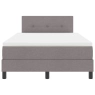 Легло с пружинирана основа с матрак Таупе 120 x 200 cm текстил