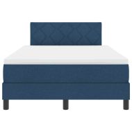 Легло с пружинирана основа с матрак Синьо 120 x 200 cm текстил