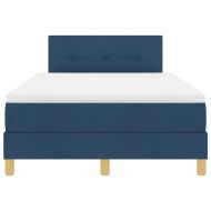 LED кутия за пружини с легло Синьо 120 x 200 cm текстил