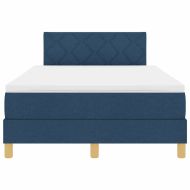 LED кутия за пружини с легло Синьо 120 x 200 cm текстил