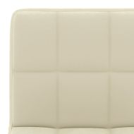 Бар табуретки, 2 бр, кремави, кадифе