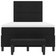 Легло с пружинирана основа с матрак Черно 120 x 200 cm