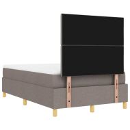 Легло с пружинирана основа с матрак Таупе 120 x 200 cm текстил