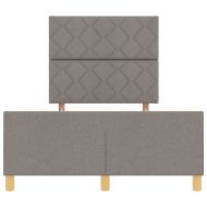 Рамка за легло с таблото Таупе 120 x 200 cm текстил