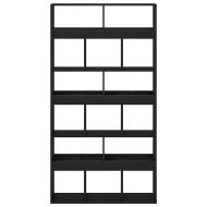 Рафт за книги 2 pcs Черен дъб 100 x 33 x 187.5 см