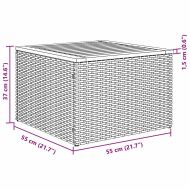 Градински Софа Комплект 6 pcs Сив Полиратан