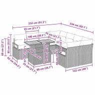 Комплект за хранене в градината 9 pcs Черен и кремав