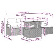 Комплект за хранене в градината 6 pcs Черен и кафяв