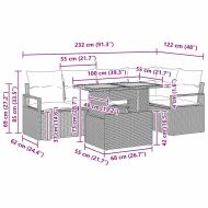 Комплект за хранене в градината 6 pcs Черен и кремав
