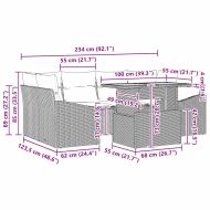 Комплект за хранене в градината Черен и кафяв 100 x 55 x 73 см